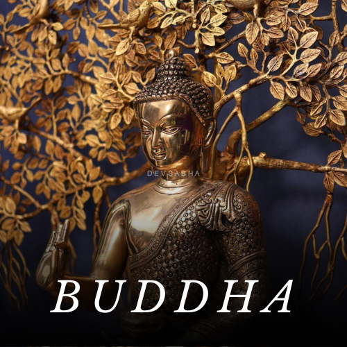 brass buddha idol