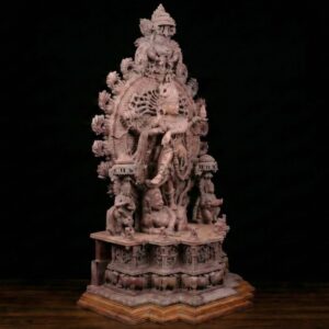 36″ Pink Stone Nataraj Statue Handcrafted