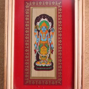Standing Vishnu Palm Leaf Art – Traditional Tala Patra Chitra Wall Hanging