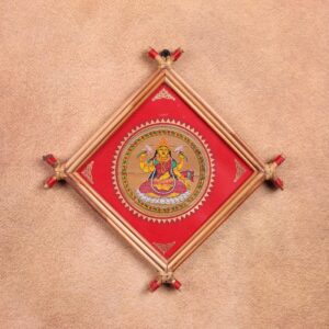 Maha Lakshmi Palm Leaf Art – Traditional Tala Patra Chitra Wall Hanging