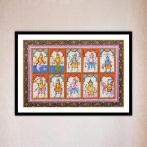 Dashavatara Pattachitra painting handcrafted Odisha traditional art