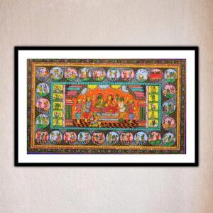 Ram Darbar Pattachitra painting traditional Odisha art