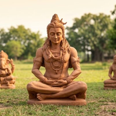 40 Inch Sandstone Shiva Statue – Handcrafted Lord Shiva Murti