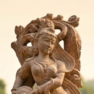 Sandstone Apsara Statue for outdoor Decor