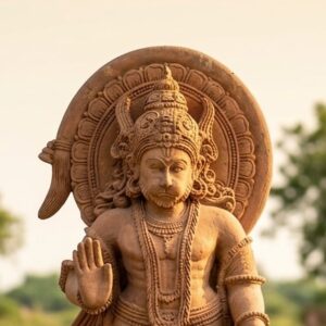 Khondalite Stone Hanuman Statue 5 feet Handcrafted