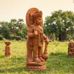 Sandstone Hanuman Murti – 4 Feet Standing Handcrafted Statue