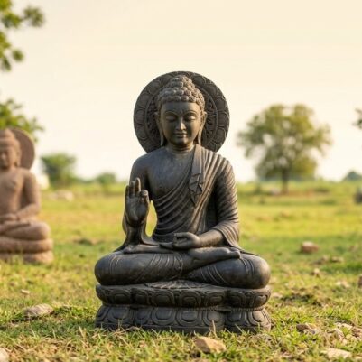 Blackstone Buddha Idol – Handcrafted For Home & gardens