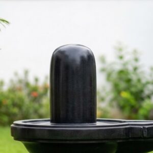24 Inch Black Stone Shiva Linga Idol – Medium Size