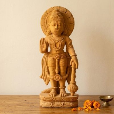 2 feet stone hanuman idol