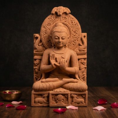 sand stoen buddha statue